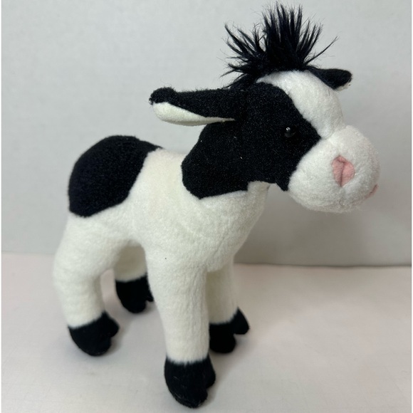 Douglas Sweet Cream Dairy Cow Plush Farm Animal Stuffed Animal 8 inches Tongue - Picture 1 of 6